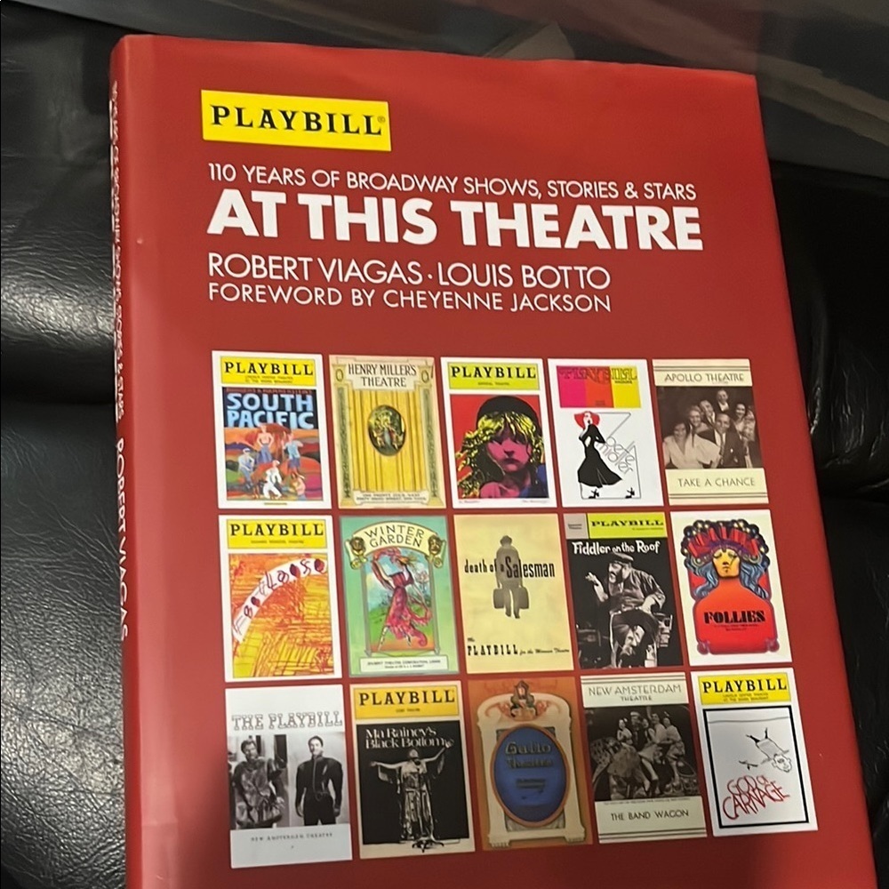 Red 'At This Theatre' Playbill Book